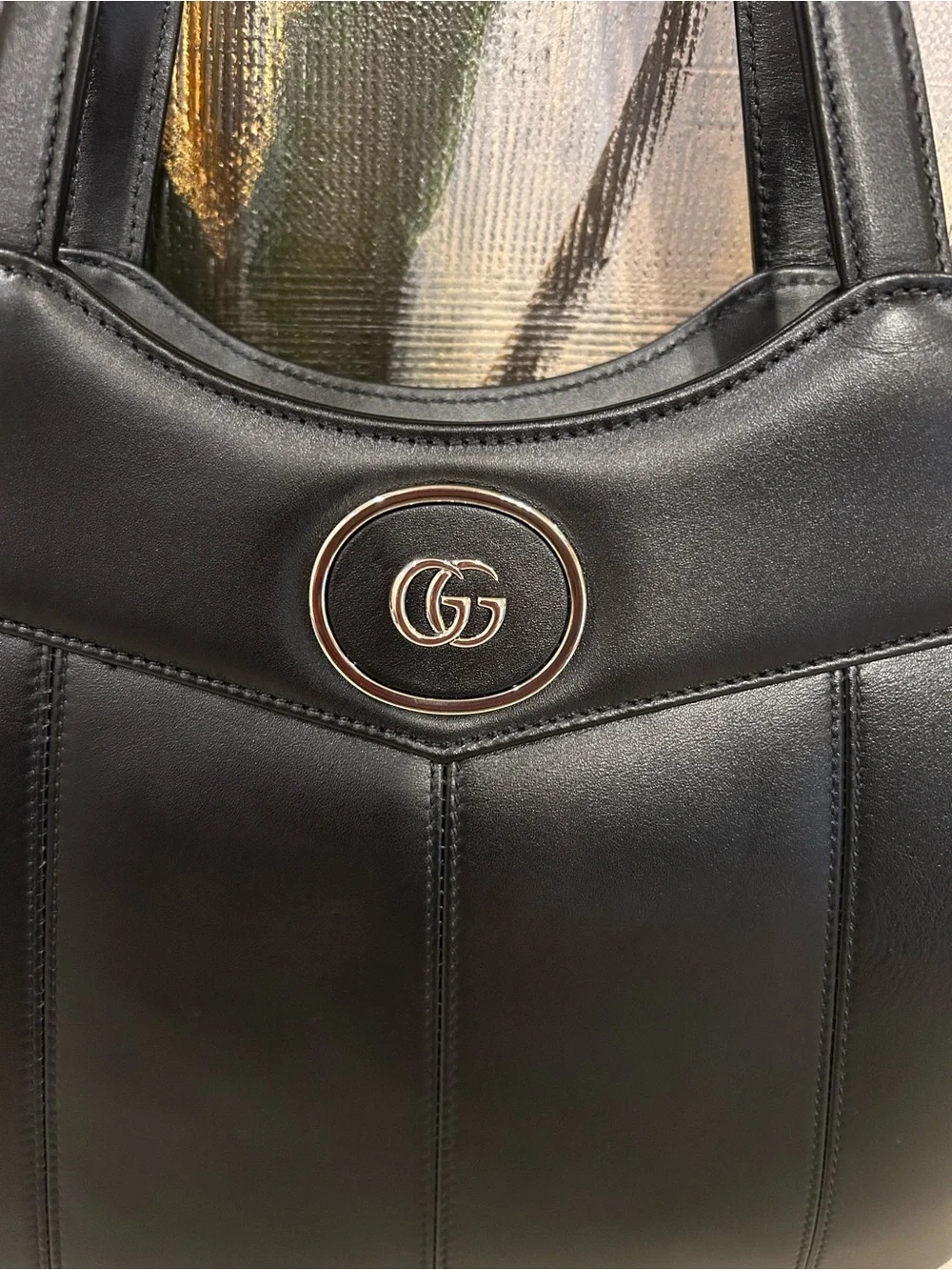 Gucci Petite GG Small Tote w/ Chain - Picture 3 of 15